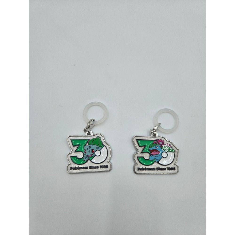 Pokemon 30th Anniversary Bulbasaur Venusaur Charms Set‎ Metal Enamel Since 1996
